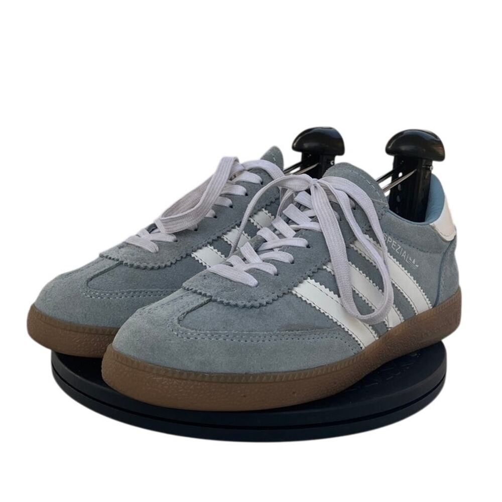 Womens Adidas Handball Spezial G5109 Leather Running Athletic Sneaker SZ 7 Gray